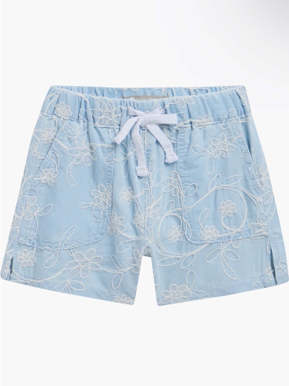 Tractr kids Floral Embroidered shorts (big kids) size medium nwt
